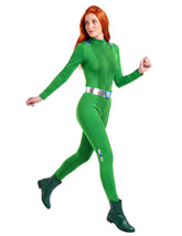 Déguisement Totally Spies™ vert Sam Femme / Costume Combinaison Espionne Vert / La Maison Du Déguisement