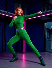 Déguisement Totally Spies™ vert Sam Femme / Costume Combinaison Espionne Vert / La Maison Du Déguisement