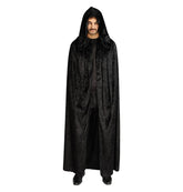 Cape Capuche velours Noir Luxe / Cape avec capuche velours noir luxe / La Maison Du Déguisement