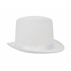 Chapeau Haut De Forme Blanc / Chapeau Rocambole Blanc / La Maison Du Déguisement