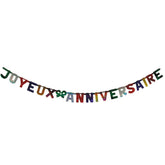 Guirlande Joyeux Anniversaire / Guirlande Anniversaire multicolore / La Maison Du Déguisement