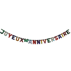 Guirlande Joyeux Anniversaire / Guirlande Anniversaire multicolore / La Maison Du Déguisement