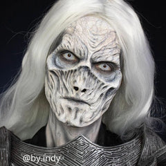 Lentilles fantaisie journalière UV Blanc / Lentilles Fluorescentes UV Glow Blanches 7 jours UV Glow White / La Maison Du Déguisement