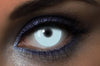 Lentilles fantaisie journalière UV Blanc / Lentilles Fluorescentes UV Glow Blanches 7 jours UV Glow White / La Maison Du Déguisement