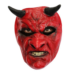 Masque Diable En Latex Luxe / Demi Masque Diable En souple Luxe / La Maison Du Déguisement