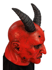 Masque Diable Latex / Masque Halloween Krampus Démon Rouge / La Maison Du Déguisement