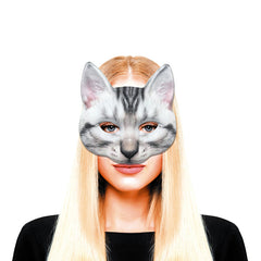 Masque En Tissu Chat / Demi Masque Chat / La Maison Du déguisement