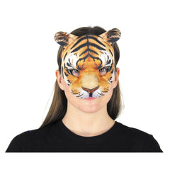 Masque En Tissu Tigre / Demi Masque Tigre / La Maison Du déguisement