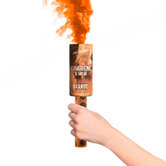 Fumigène à Main Orange / FUMIGENE A MAIN 45 SEC ORANGE / La Maison Du Déguisement