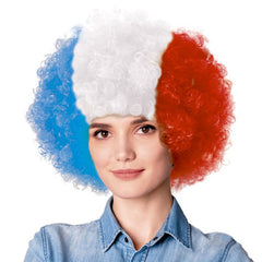 Perruque France, Bleu Blanc Rouge / Perruque Tricolore / La Maison Du Déguisement