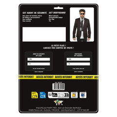 Set Agent De Sécurité / Kit Écouteur Garde Du Corps / Ensemble MIB d'agent Secret / La maison Du Déguisement