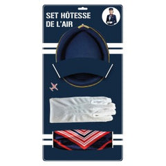 Set Hôtesse De l’Air Adulte / Kit d’Hôtesse de l'Air Femme / La Maison Du Déguisement