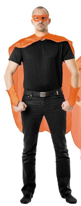 Set Cape Super Héros Rouge Homme / Kit Cape Super-Héros Rouge Homme / La Maison du Déguisement