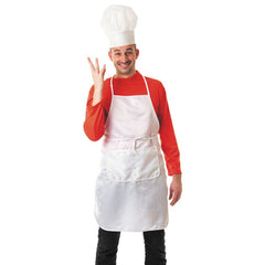 Tablier Blanc / Tablier Chef Cuisinier Blanc / La Maison Du Déguisement