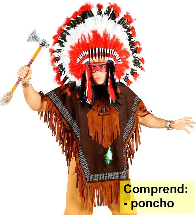 Déguisement Poncho Indien Adulte / Costume Poncho Western Homme / La Maison Du Déguisement