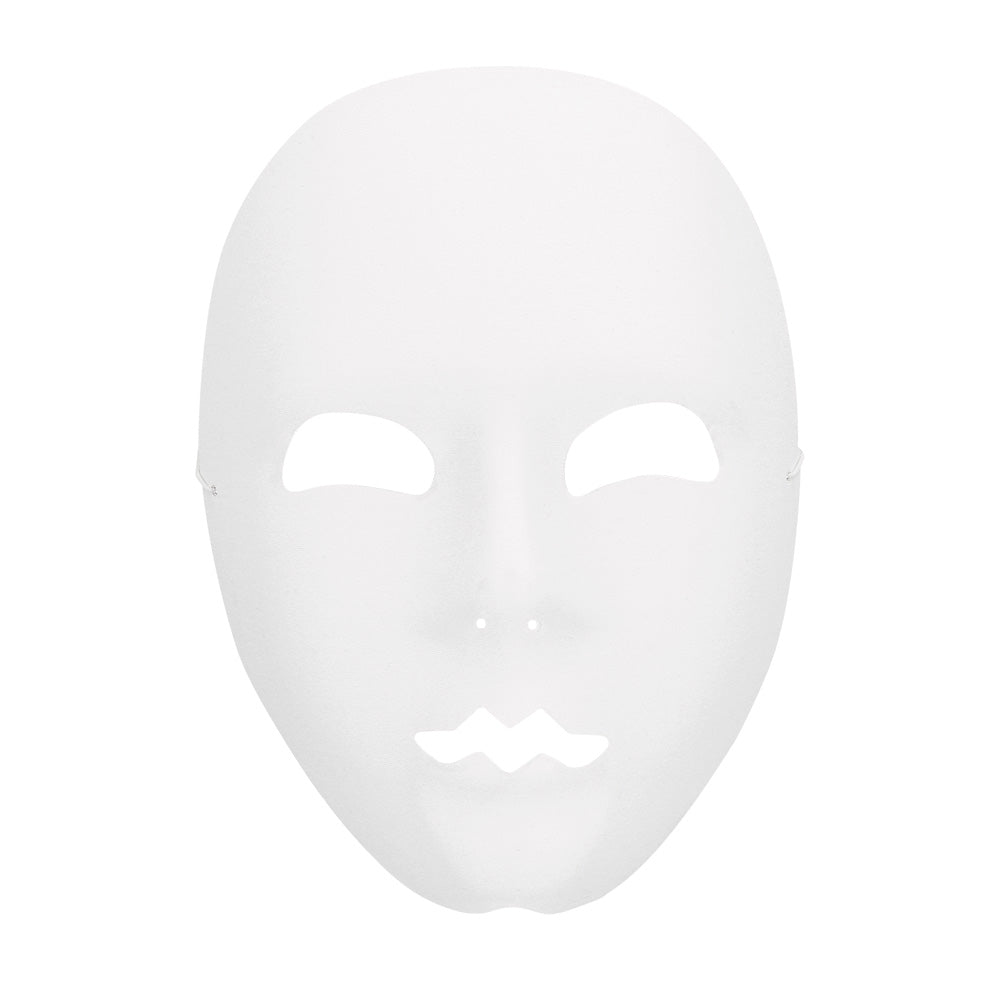 Masque Mime Visage Blanc / Masque Neutre Blanc Avec Front / La Maison Du Déguisement