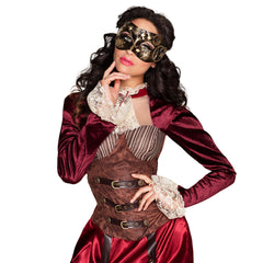 Masque Steampunk Adulte / Loup Steampunk Effet Métal / Lunettes Steampunk / La Maison Du Déguisement