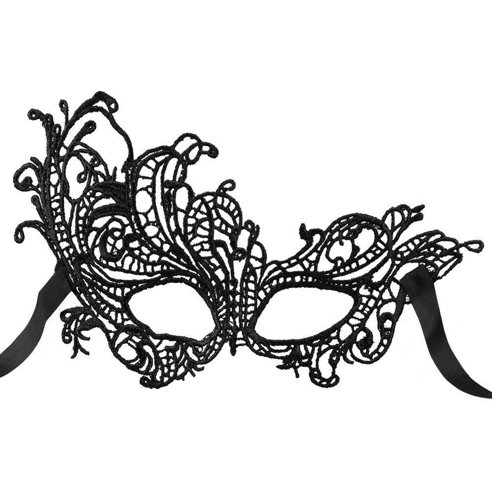 Loup Antique Baroque Dentelle Noir / Masque Antique Baraque en Filigrane Noir / Loup en dentelle Masquerade / La Maison Du Déguisement