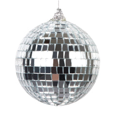 Boule à Facettes Miroir Argent 8 cm / Boule Disco Argent 8 cm /  La Maison du Déguisement