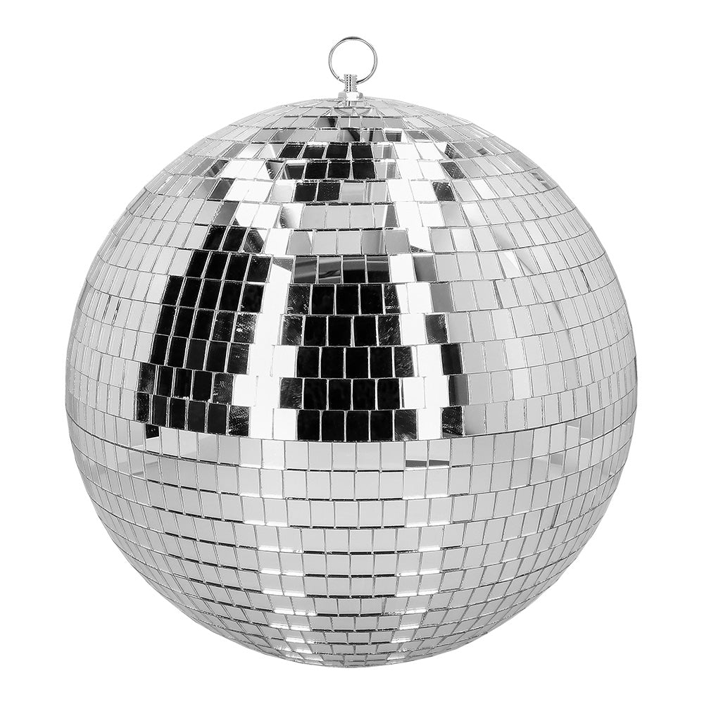 Boule à Facettes Miroir Argent 20 cm / Boule Disco Argent 20 cm /  La Maison du Déguisement