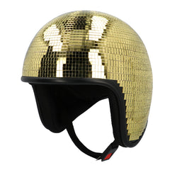 Casque Disco Or / Casque De Boule Disco Dorée / Casque Miroir Boule Disco Or / La Maison Du Déguisement