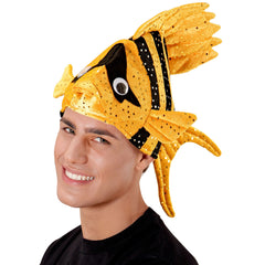 Chapeaux poisson tropical orange / Coiffe poisson orange / La Maison Du Déguisement