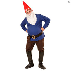 Location Déguisement Nain Bleu Adulte / Location Costume Lutin Bleu Homme / La Maison Du Déguisement