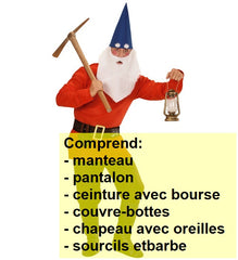 Déguisement Nain Rouge Adulte / Costume Lutin Rouge Homme / La Maison Du Déguisement
