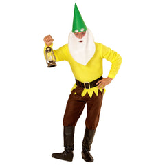 Location Déguisement Nain Jaune Adulte / Location Costume Lutin Jaune Homme / La Maison Du Déguisement