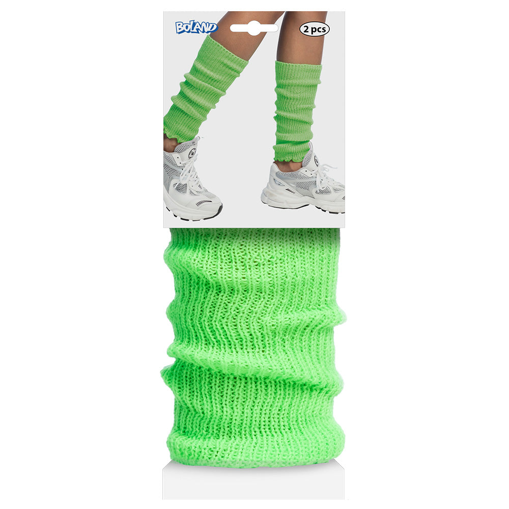 Guêtres Années 80 Vert Disco / Jambières Vert Fluo / La Maison Du Déguisement