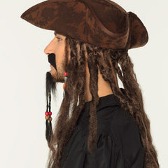Moustache De Pirate Avec Bouc / Moustache et Barbichette Pirate Des Caraïbes Noir / La Maison Du Déguisement