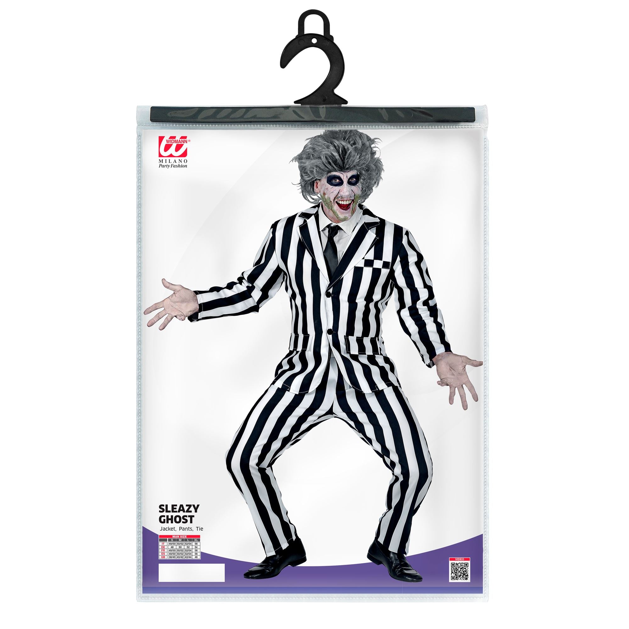 Déguisement Fantôme Sordide Adulte / Costume Beetlejuice Sordide Halloween Homme / La Maison Du Déguisement