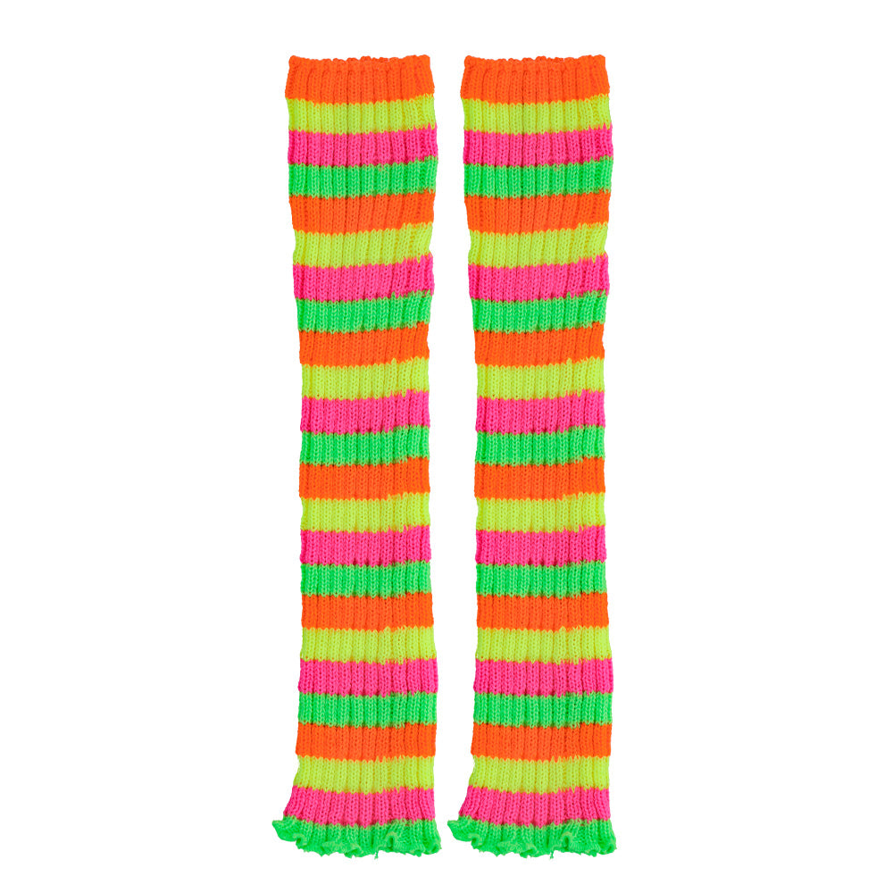 Guêtres Arc-en-ciel néon / Jambières Arc-en-ciel Fluo / La maison du déguisement