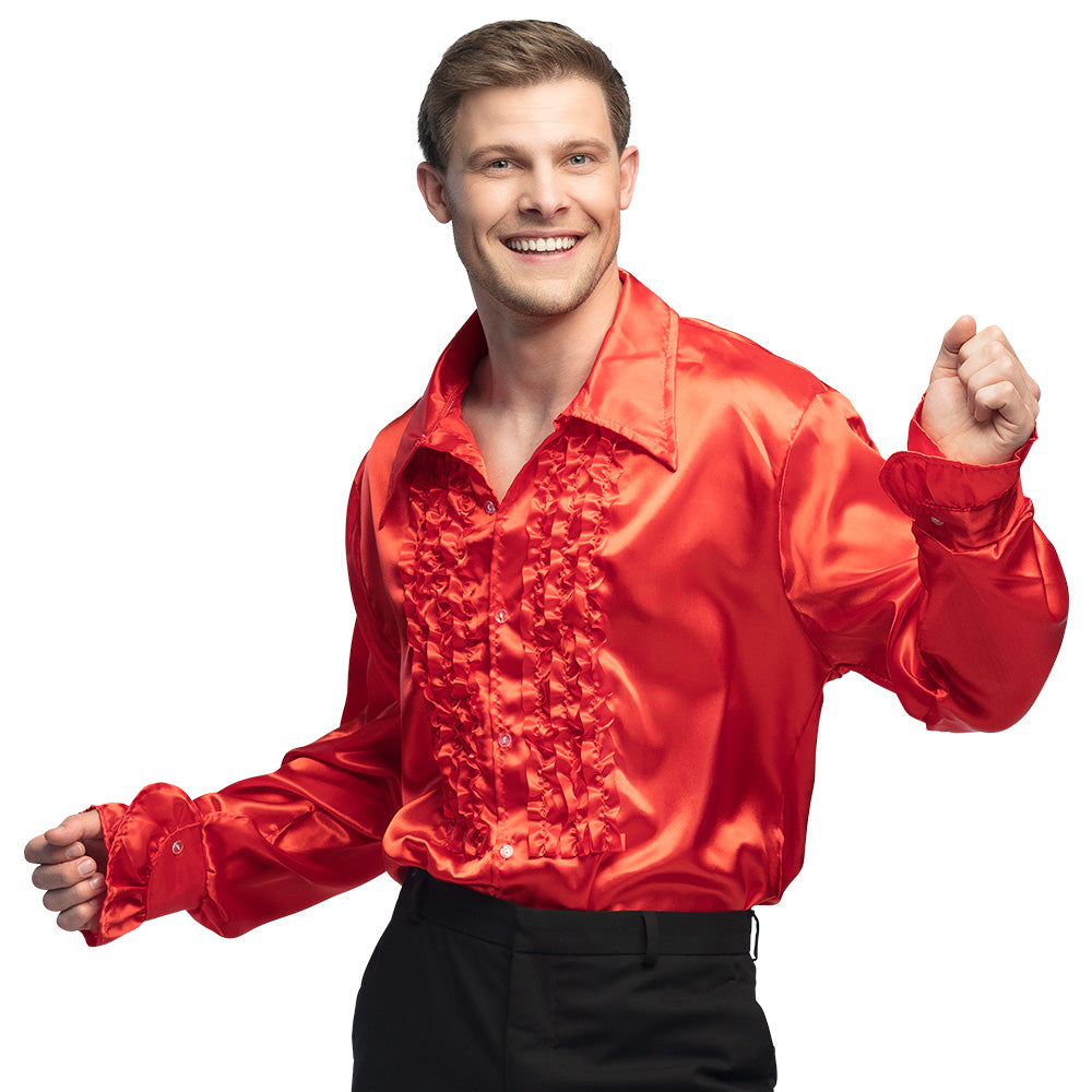 Chemise Disco Rouge / Chemise Partie Rouge / la Maison Du Déguisement