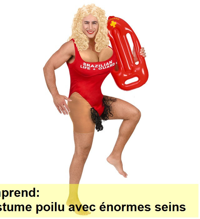 Déguisement Sauveteuse Brésilienne / Costume Alerte à Malibu Homme / Costume Baywatch sexy / La maison Du Déguisement
