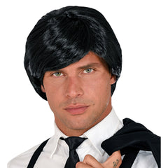 Perruque Multi Caractère Noir Homme / Perruque Multi-Personnages Noir / La Maison Du Déguisement