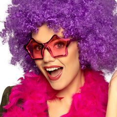 Lunettes Party Étoiles Rose / Lunettes Disco Étoiles Rose / La Maison Du Déguisement
