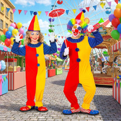 Déguisement Clown Enfant / Costume Clown Rouge et jaune Enfant / La Maison Du déguisement