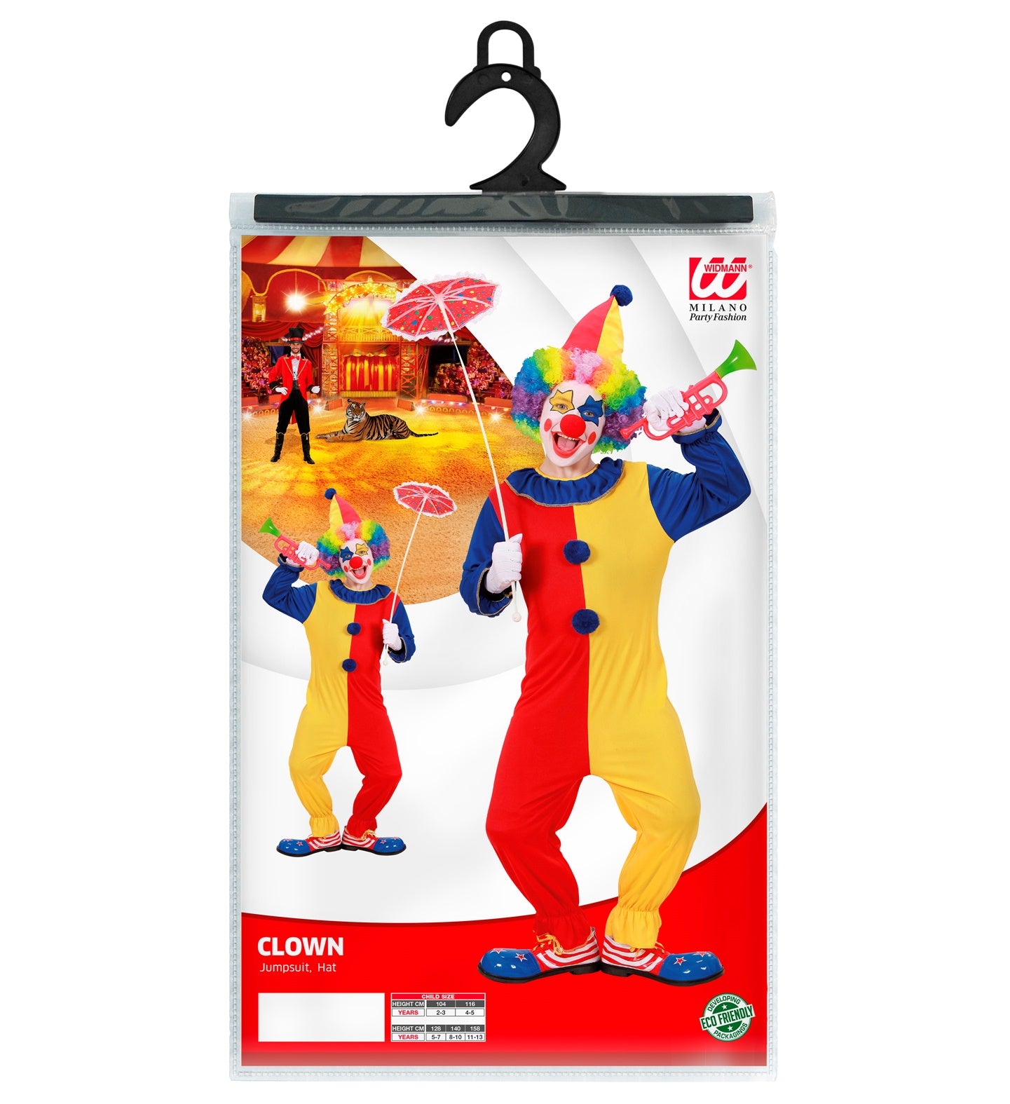 Déguisement Clown Enfant / Costume Clown Rouge et jaune Enfant / La Maison Du déguisement