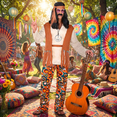 Déguisement Hippie Homme / Costume Hippie Adulte / La Maison Du Déguisement
