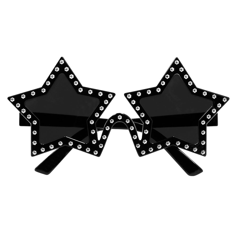 Lunettes Etoiles Strass Rock Star / Lunettes Étoile Party Noir / La Maison Du Déguisement