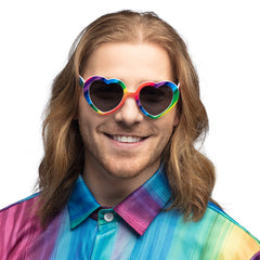 Lunettes Cœur Arc en Ciel / Lunettes party Rainbow heart / La Maison Du Déguisement