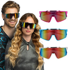 Lunettes Party Encore Reflect / Lunettes Rave Disco Vitesse Reflect 3 Couleurs Assortis / La Maison Du Déguisement