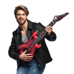 Guitare Gonflable Rouge / La Maison Du Déguisement
