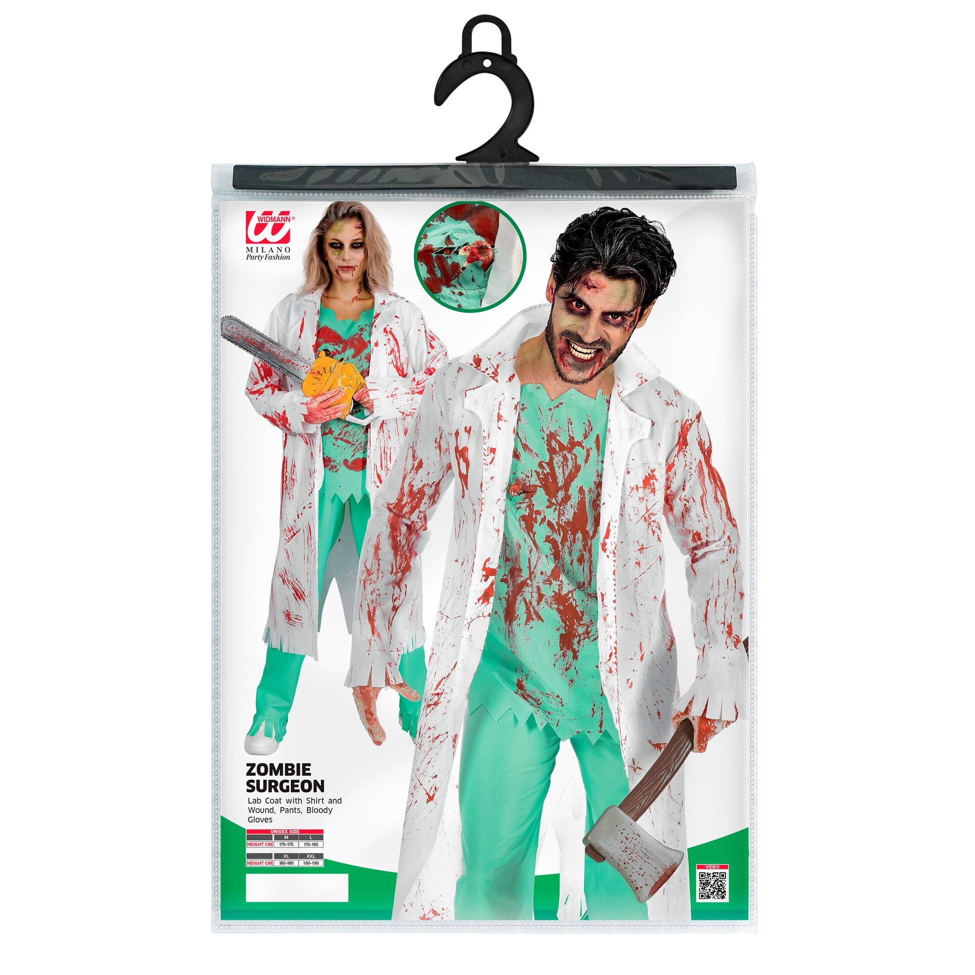 Déguisement Chirurgien Zombie Adulte / Costume Médecin Urgence Sanglant / Costume Infirmier Halloween / La Maison Du Déguisement