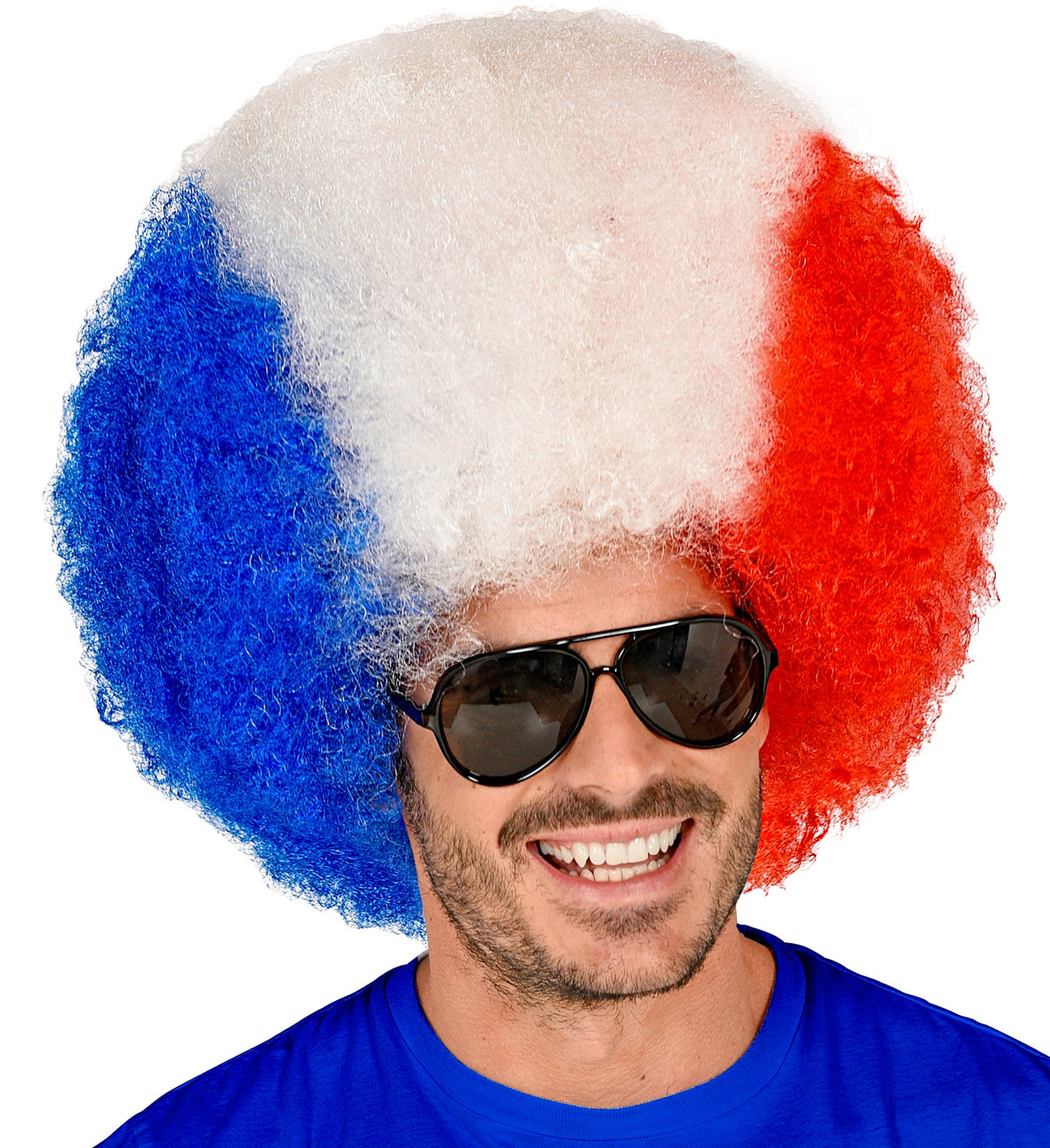 Perruque France, Bleu Blanc Rouge / Perruque Tricolore / La Maison Du Déguisement