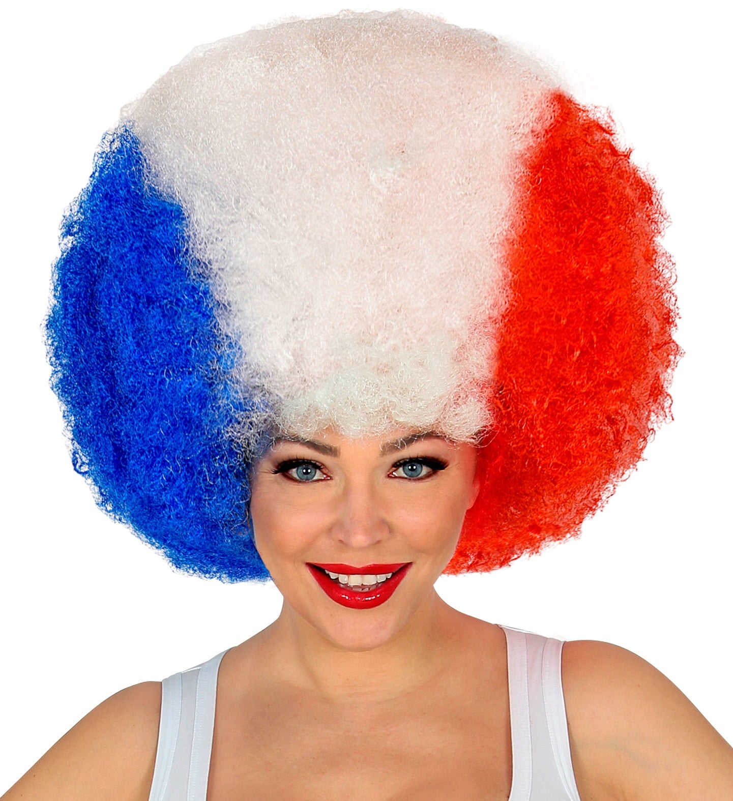 Perruque France, Bleu Blanc Rouge / Perruque Tricolore / La Maison Du Déguisement