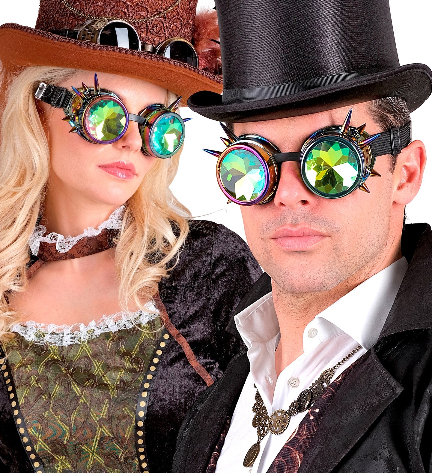 Lunettes Steampunk Kaleidoscope / Lunettes steampunk pointes / La maison Du Déguisement