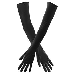 Gants longs Noirs / Gants Opéra Los Angeles Noir / La Maison du Déguisement