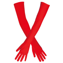 Gants Longs Rouge / Gants Opéra Los Angeles Rouge / La Maison du Déguisement